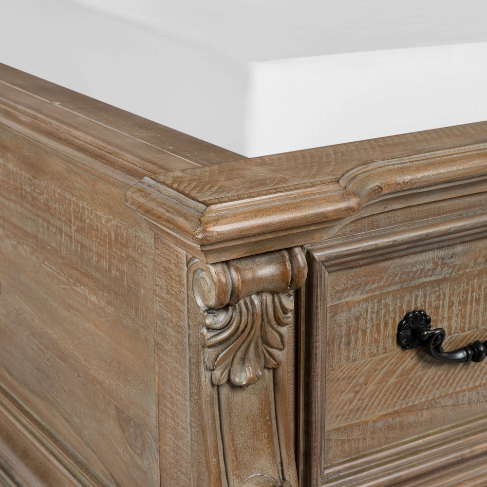 Marisol Fawn Queen Upholstered Sleigh Storage Bed. Picture 10