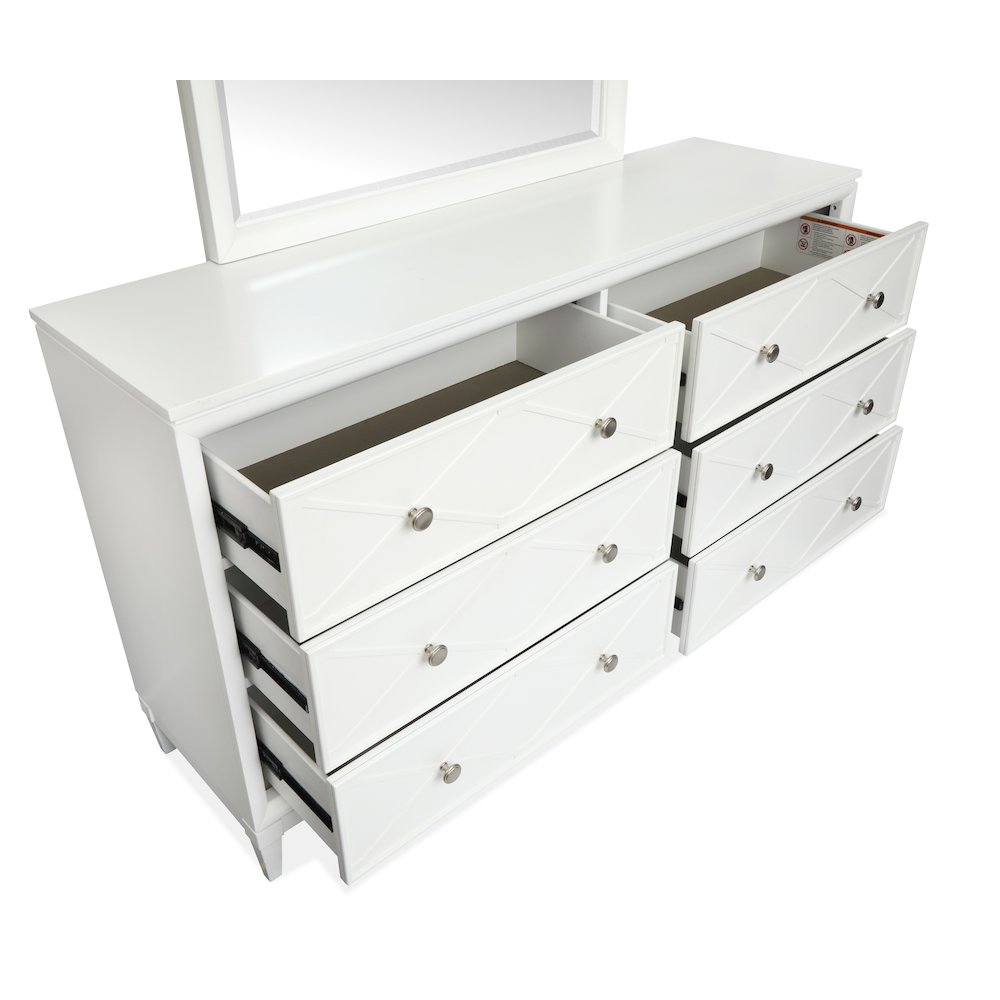 Springhouse Whisper White Double Drawer Dresser. Picture 3