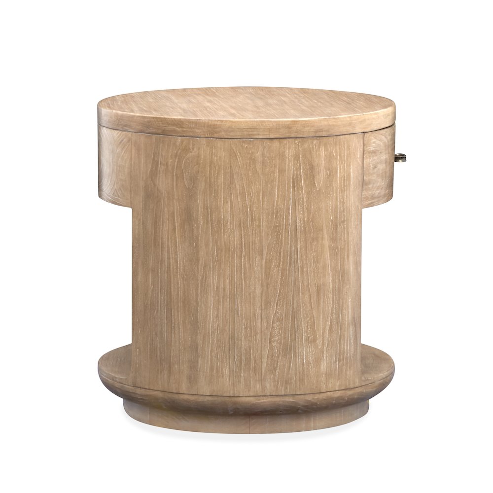 Sanford Chateau Brown Round End Table. Picture 8