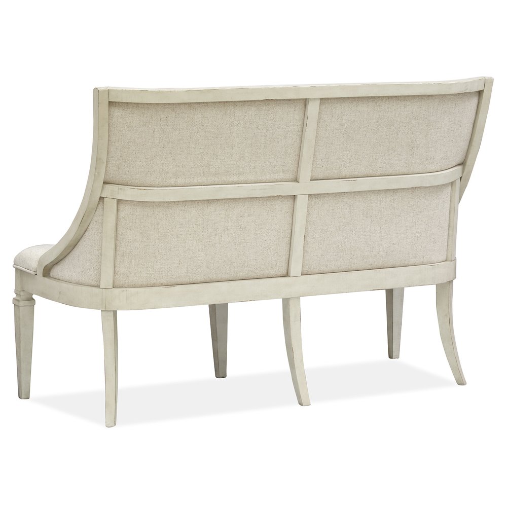Newport Alabaster Upholstered Bench. Picture 4