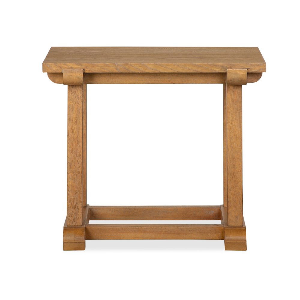 Lindon Belgian Wheat Rectangular End Table. Picture 2