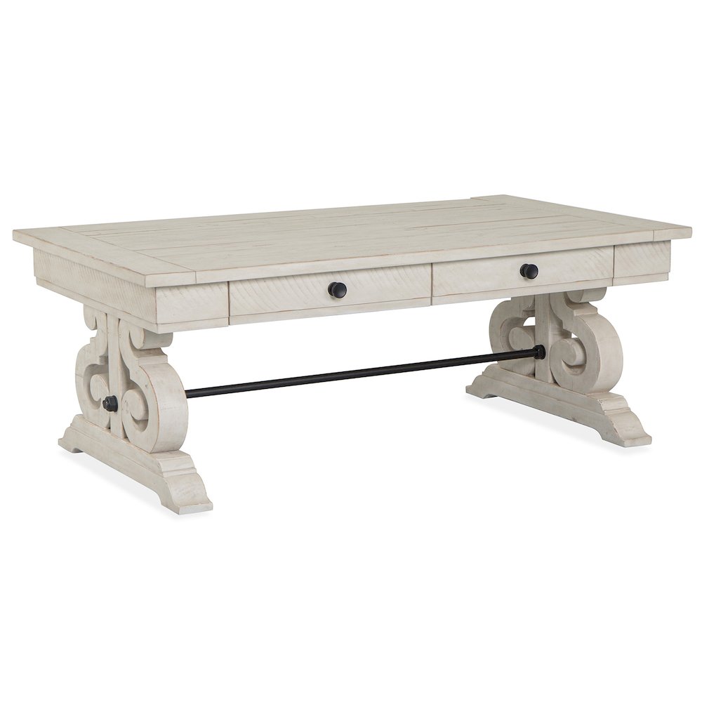 Bronwyn Alabaster Rectangular Cocktail Table. Picture 1