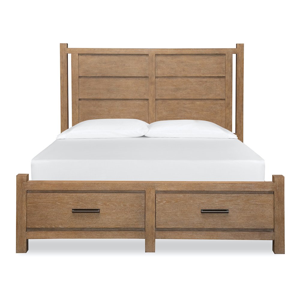 Plum Creek Sierra Brown King Panel Storage Bed. Picture 3
