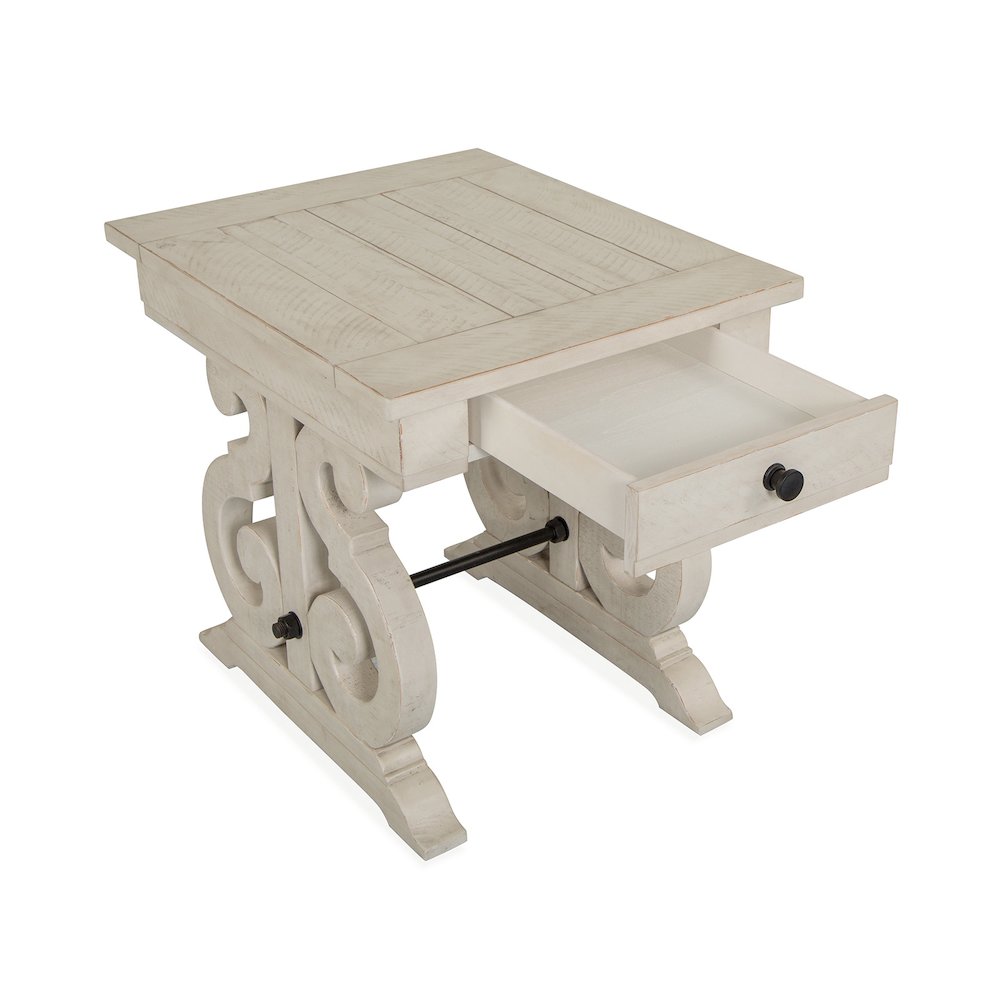 Bronwyn Alabaster Rectangular End Table. Picture 5