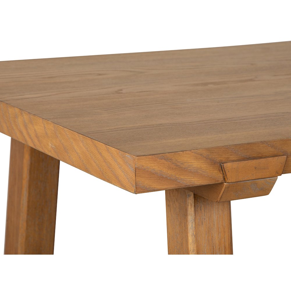 Lindon Belgian Wheat Rectangular Cocktail Table. Picture 6