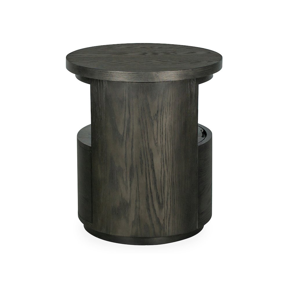 Bosley Coffee Bean Round End Table. Picture 3