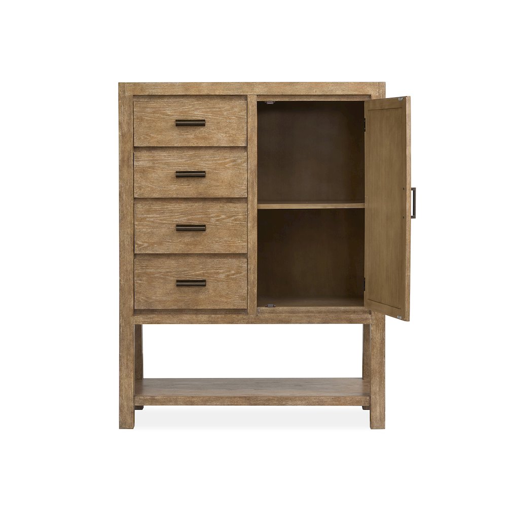 Plum Creek Sierra Brown Door Chest. Picture 5