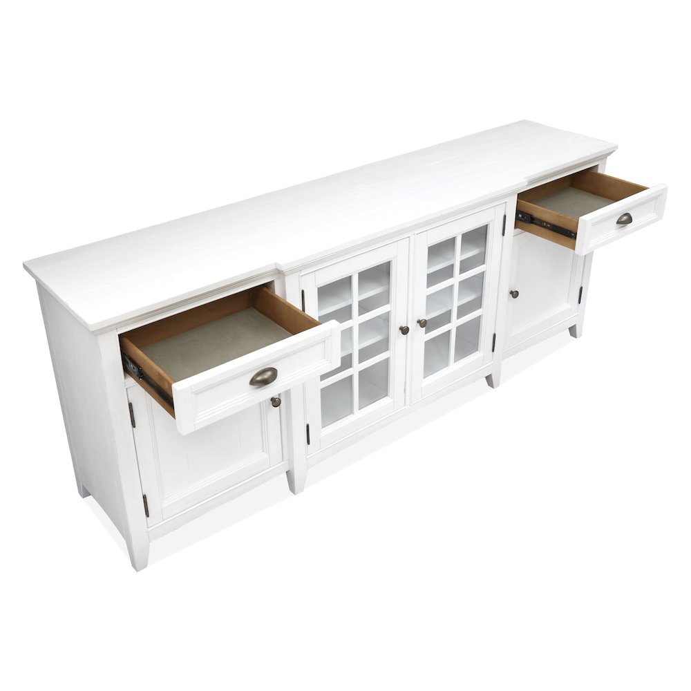 Heron Cove Chalk White 80" Console. Picture 5