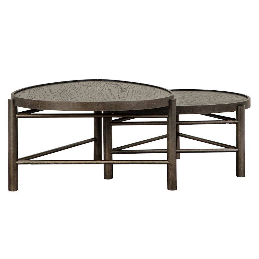 Hadleigh Black Coffee Bean Shaped Nesting Cocktail Table. Picture 4