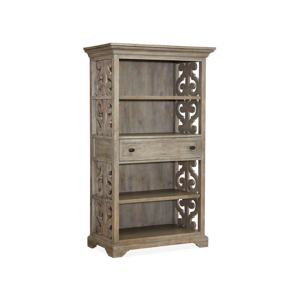 Tinley Park Dove Tail Grey Bookcase. Picture 1