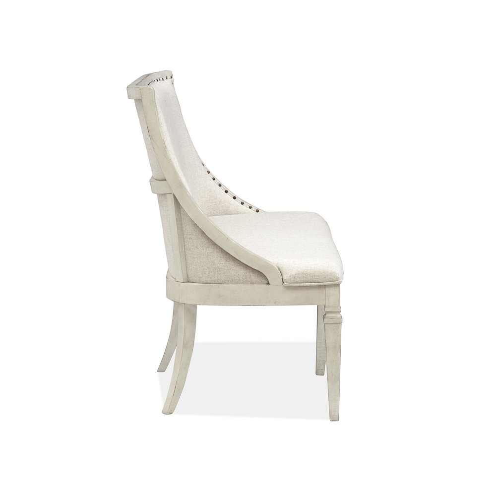 Newport Alabaster Upholstered Bench. Picture 3
