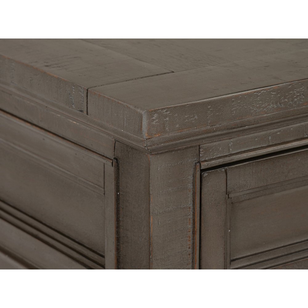 Paxton Place Dovetail Grey Rectangular Sofa Table. Picture 7