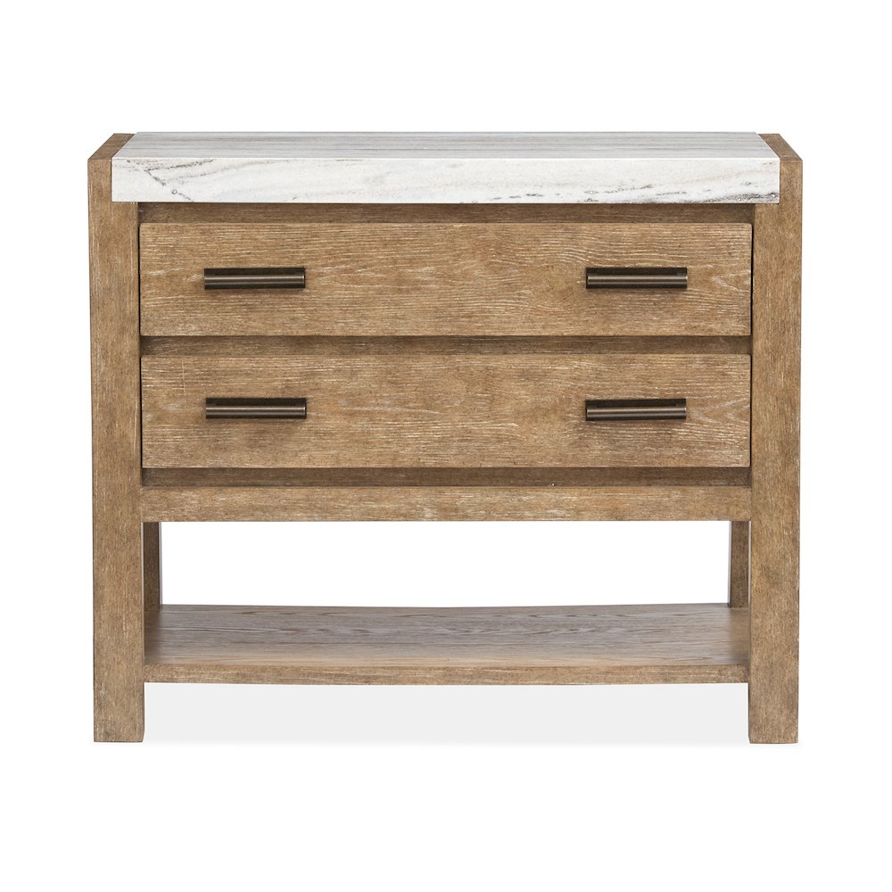 Plum Creek Sierra Brown Open Nightstand. Picture 2