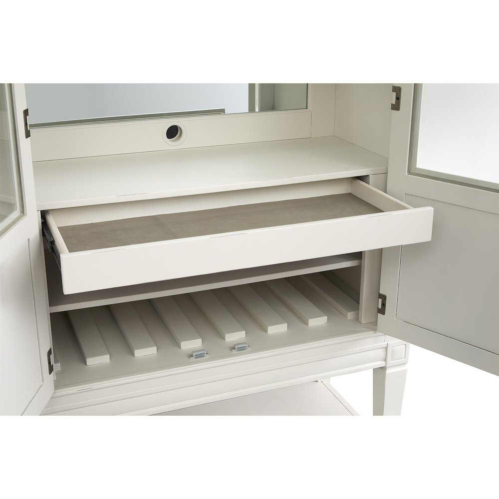 Willowbrook Egg Shell White Display Cabinet. Picture 7