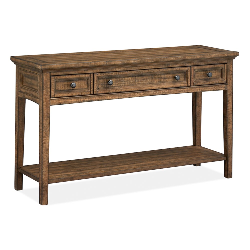 Bay Creek Toasted Nutmeg Rectangular Sofa Table. Picture 1