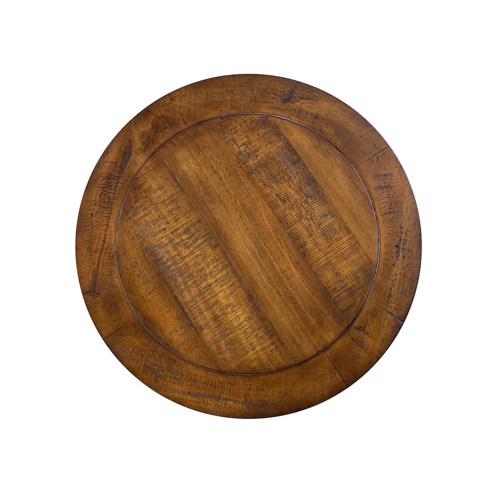 Bay Creek Toasted Nutmeg Round Accent End Table. Picture 3