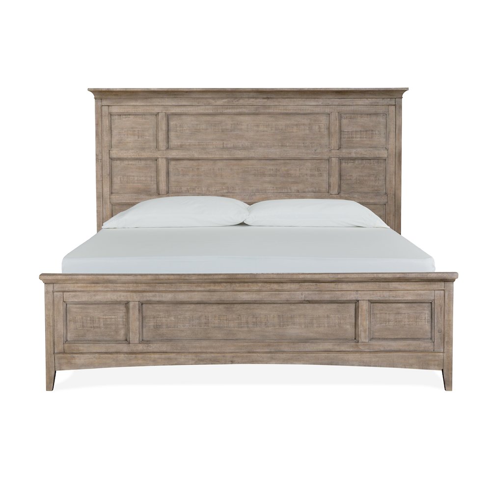 Paxton Place Dovetail Grey California King Panel Bed. Picture 2
