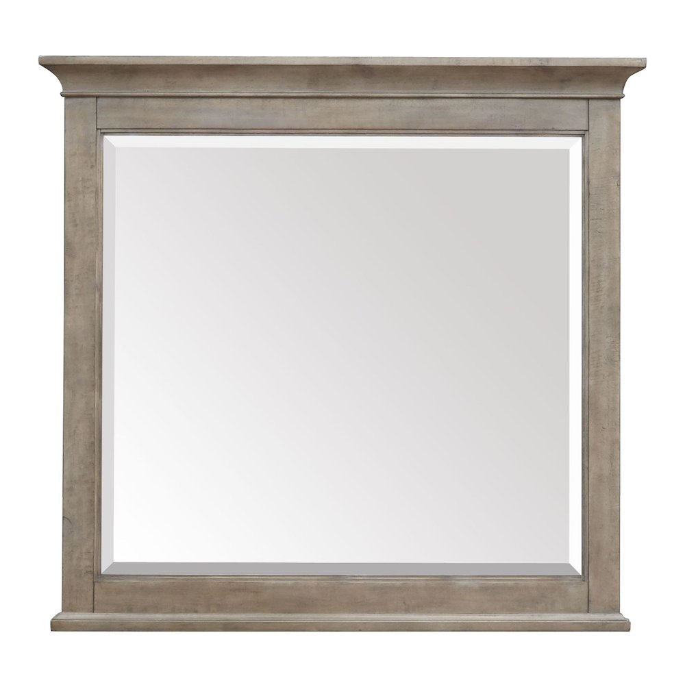 Paxton Place Dovetail Grey Drawer Dresser With Landscape Mirror. Picture 5
