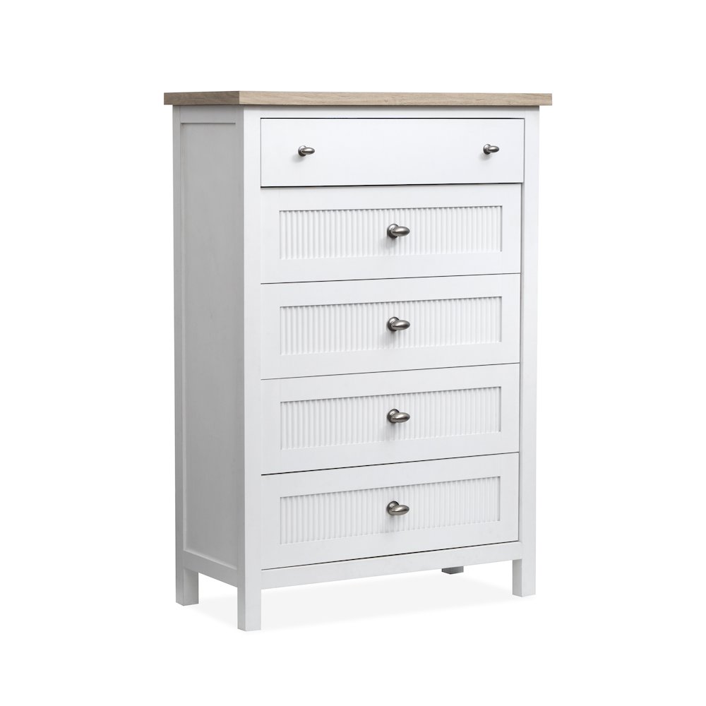 Windmill Harbour White Whisp And Sand Drawer Chest. Picture 1