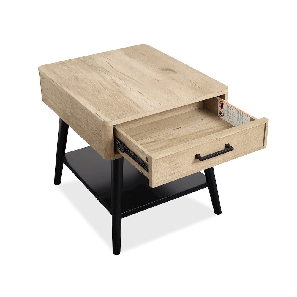 Fletcher Driftwood Rectangular End Table. Picture 7