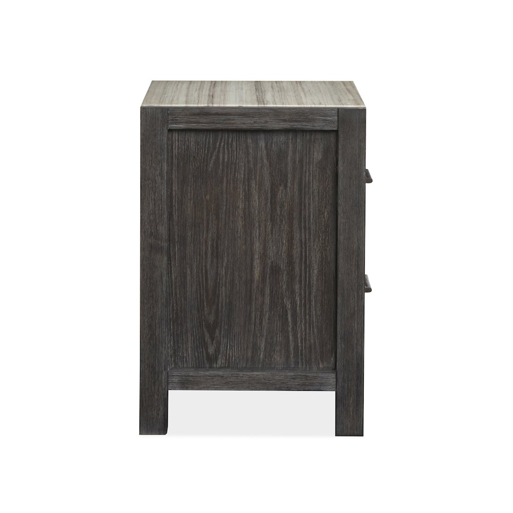 Plum Creek Ravenwood Black Drawer Nightstand. Picture 3