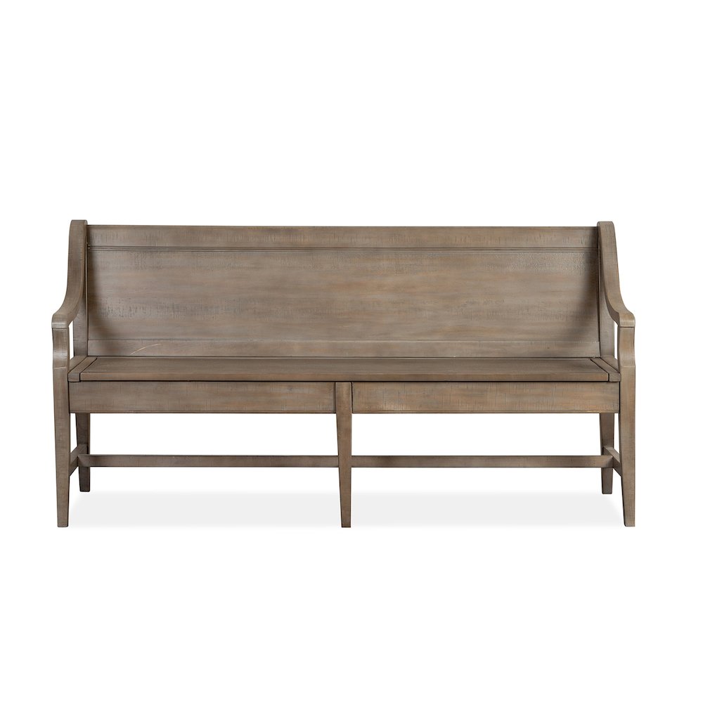 Paxton Place Dovetail Grey Bench. Picture 2