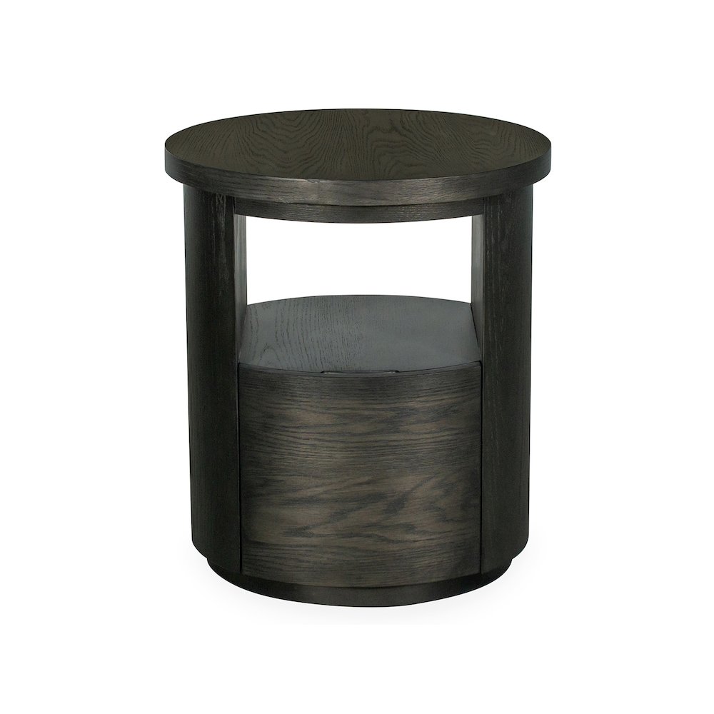 Bosley Coffee Bean Round End Table. Picture 2