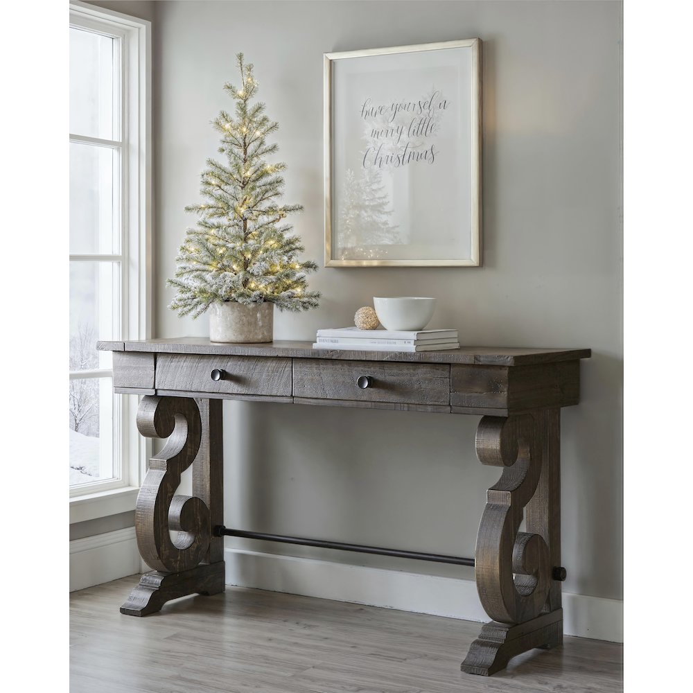 Bellamy Peppercorn Rectangular Sofa Table. Picture 4