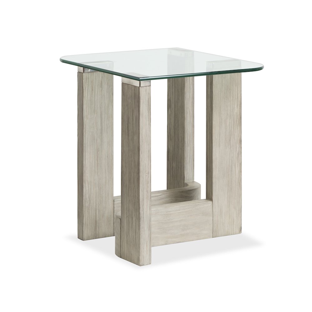 Bartlett Smokey Pine Rectangular End Table. Picture 1