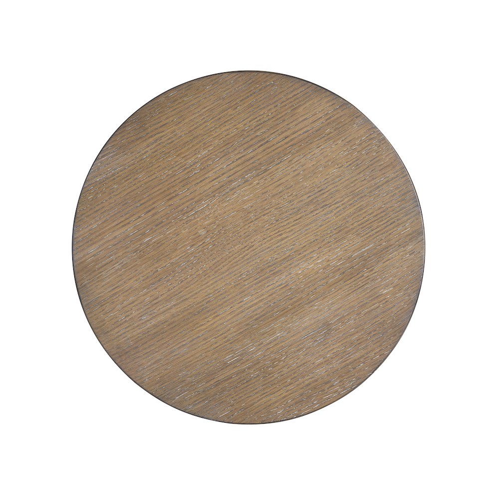 Lansbury Antique Wheat Round Accent End Table. Picture 5