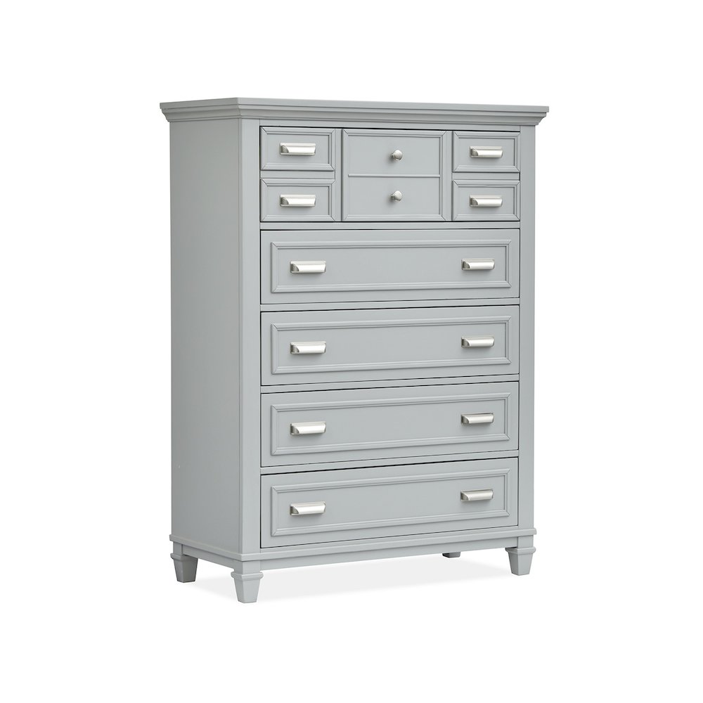 Charleston Harbor Gray Grey Drawer Chest. Picture 1