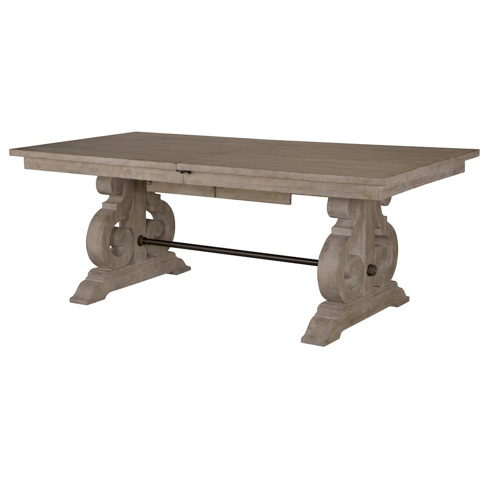 Tinley Park Dove Tail Grey Extendable Rectangular Dining Table. Picture 1