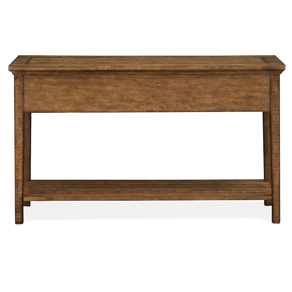 Bay Creek Toasted Nutmeg Rectangular Sofa Table. Picture 5