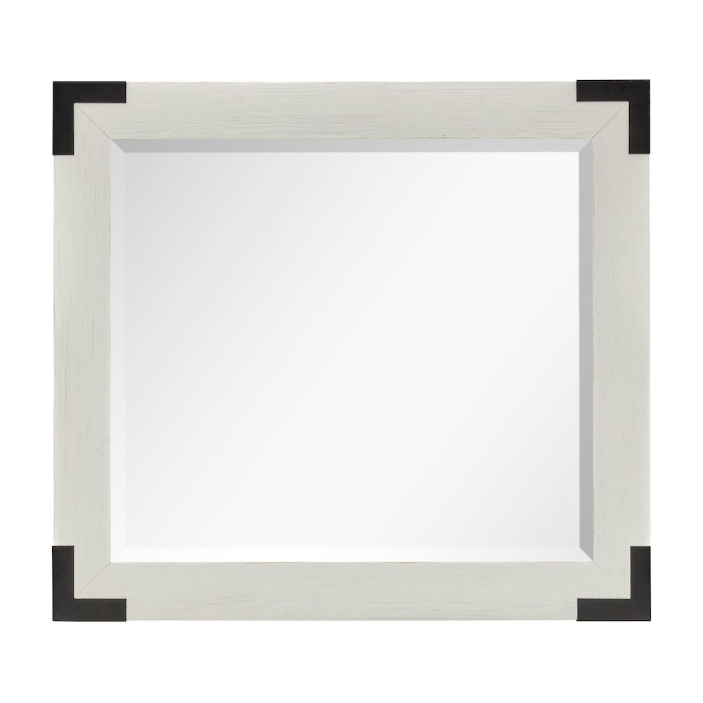 Harper Springs Silo White Drawer Dresser With Landscape Mirror. Picture 6