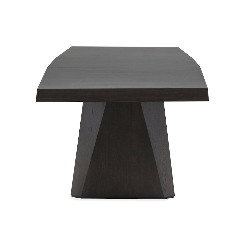 Tauren Coffee Bean Extendable Double Pedestal Dining Table. Picture 5