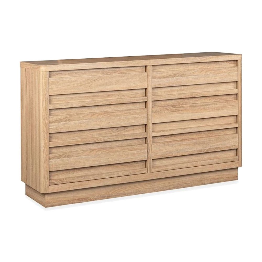 Brentwood Heights Provincial Brown Double Drawer Dresser. Picture 1