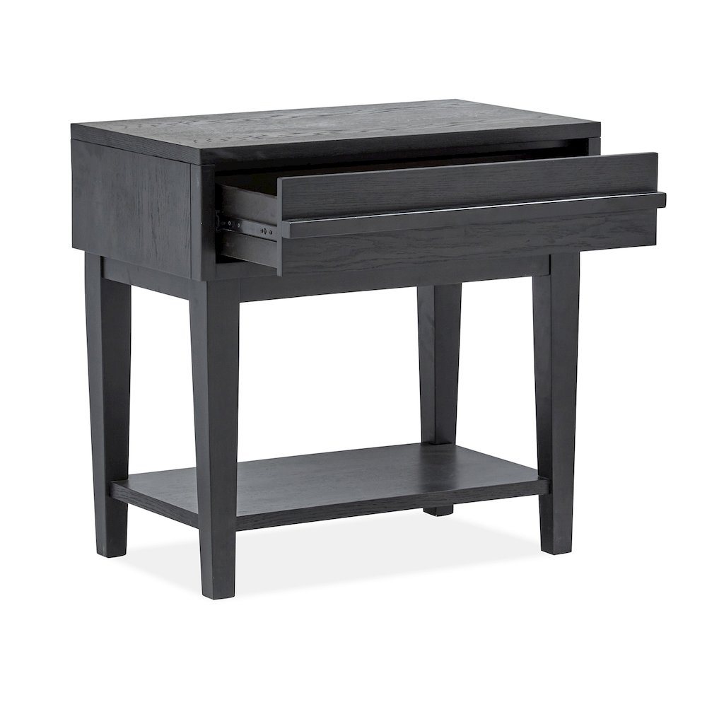 Lindon Belgian Wheat And Coffee Bean Open Nightstand. Picture 4