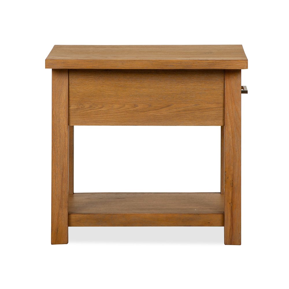 Lindon Belgian Wheat Drawer End Table. Picture 3