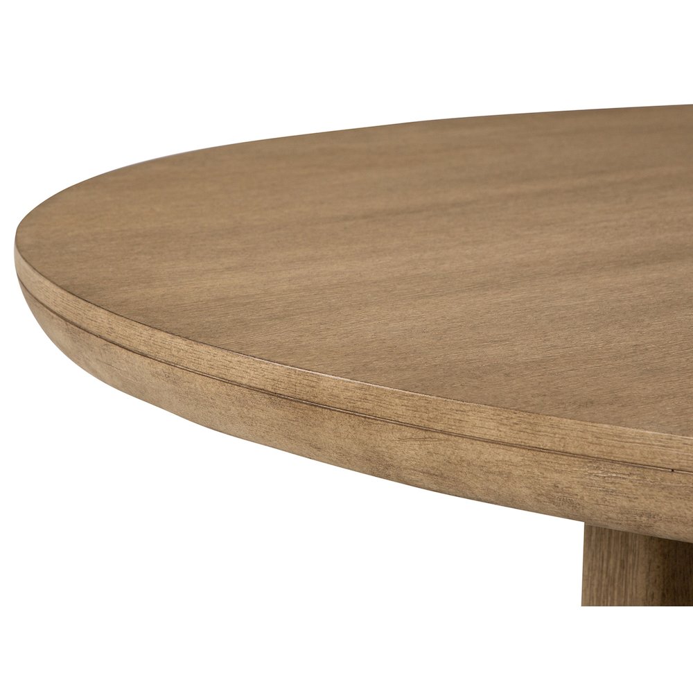 Tristan Swiss Coffee 60" Round Dining Table. Picture 4