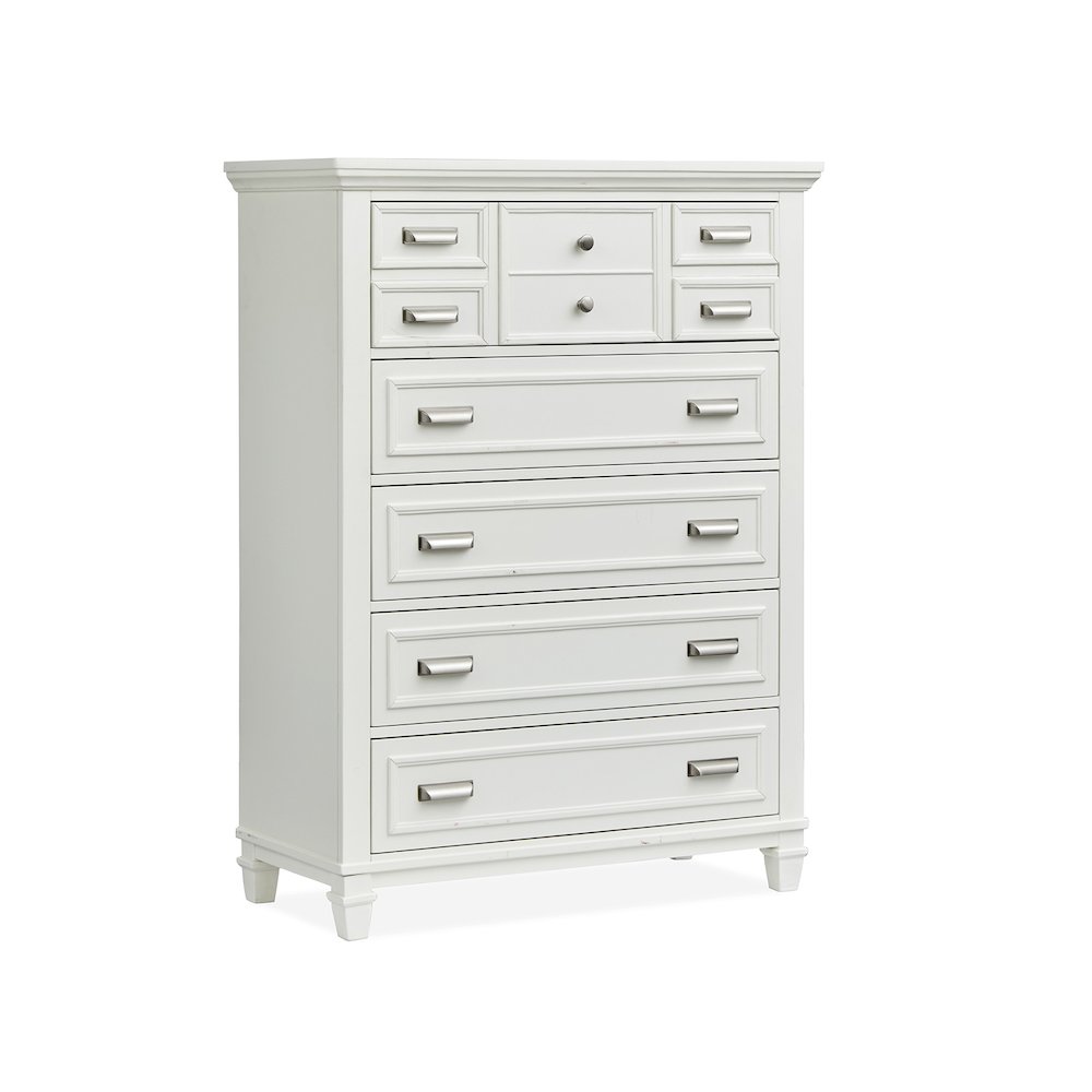 Charleston White Dove White Drawer Chest. Picture 1