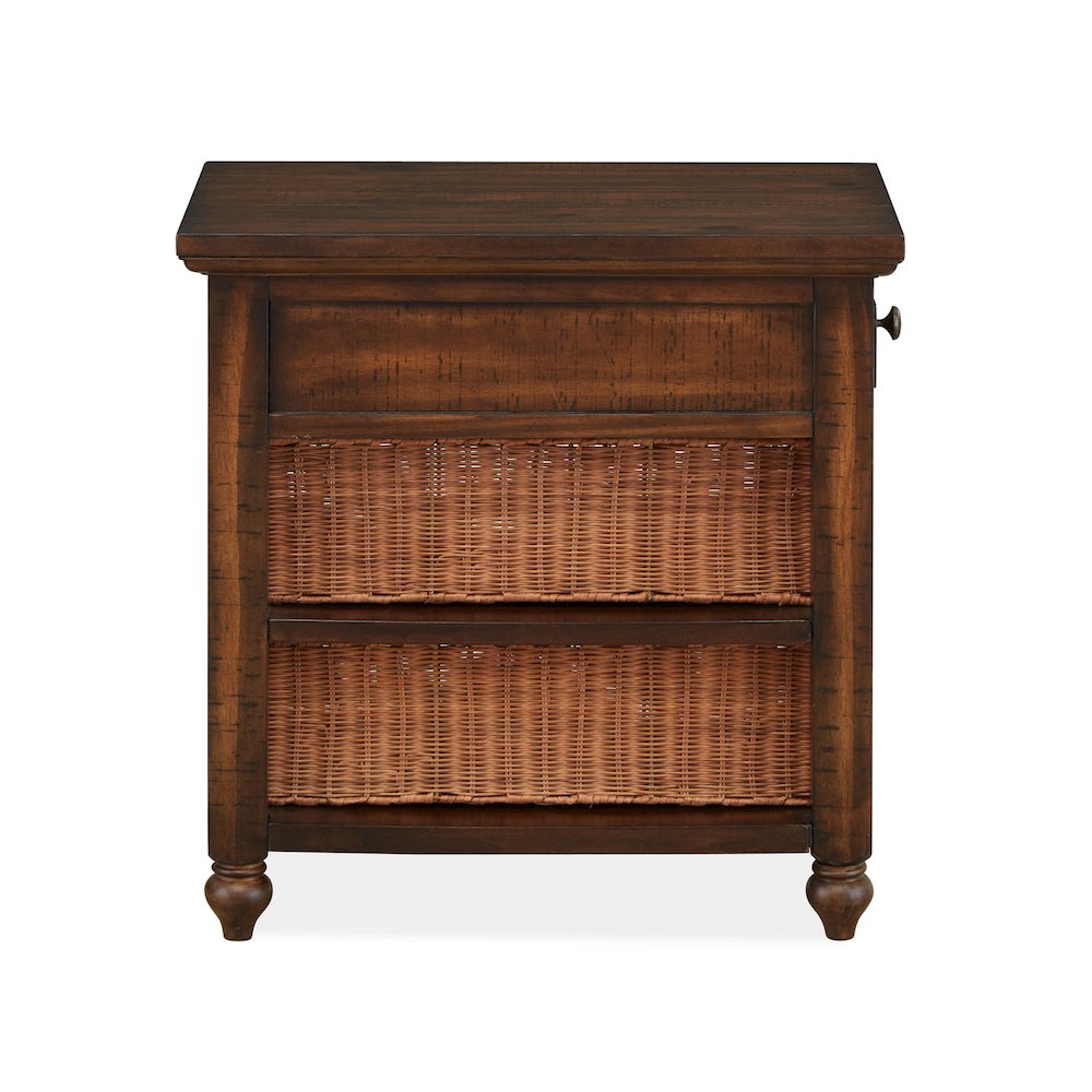 Cottage Lane Coffee Rectangular Chairside End Table. Picture 3