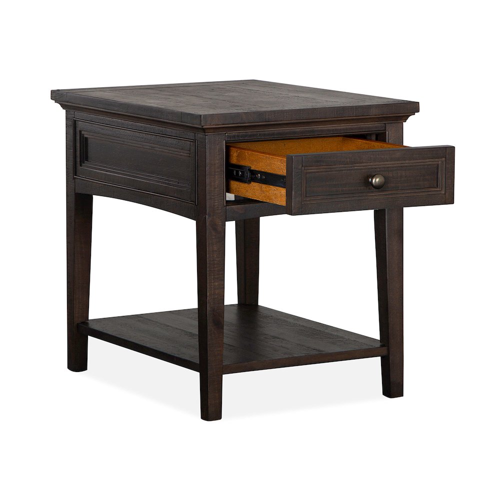 Westley Falls Graphite Rectangular End Table. Picture 5