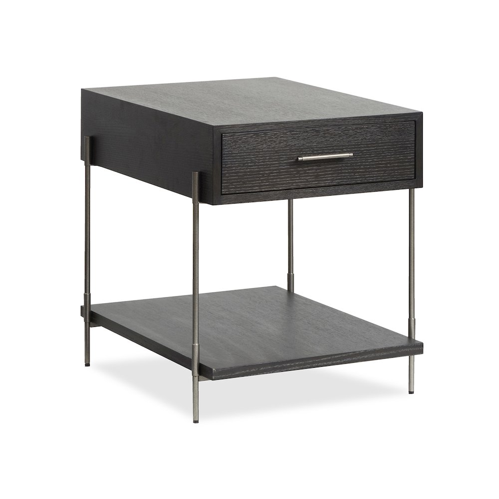 Spencer Dark Briarsmoke Rectangular End Table. Picture 1