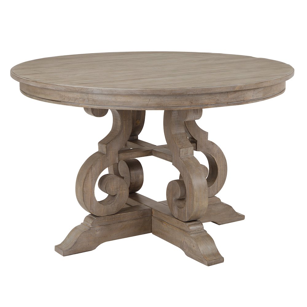 Tinley Park Dove Tail Grey 48" Round Dining Table. Picture 1