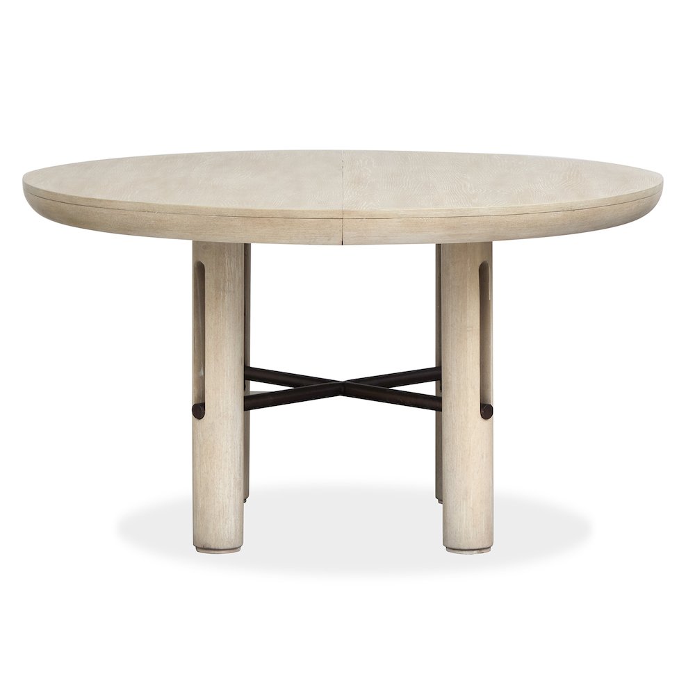 Sunset Cove Sanibel Brown Extendable Round Dining Table. Picture 2