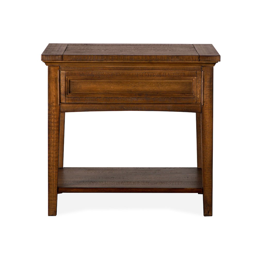 Bay Creek Toasted Nutmeg Rectangular End Table. Picture 3