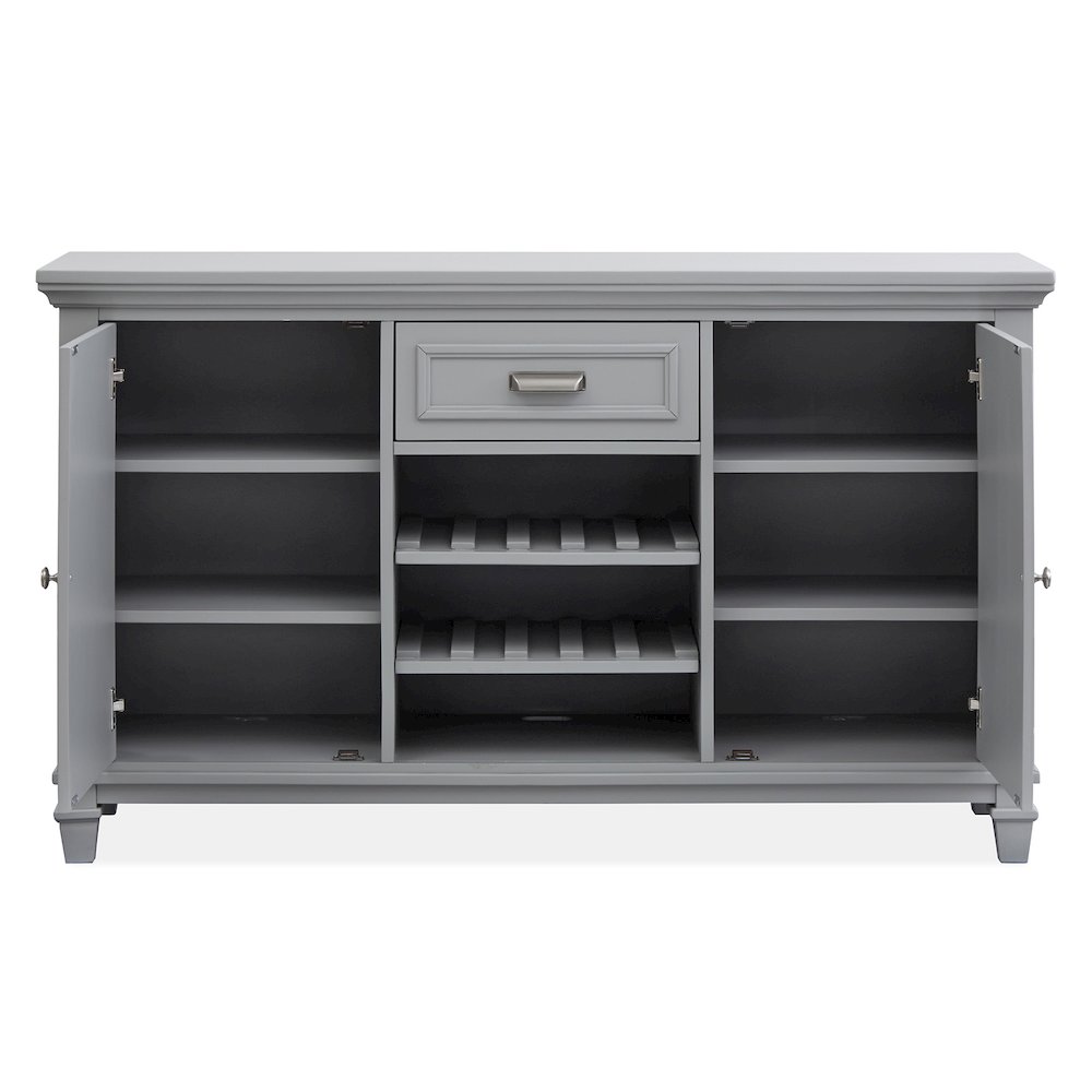 Charleston Harbor Gray Grey Server. Picture 5