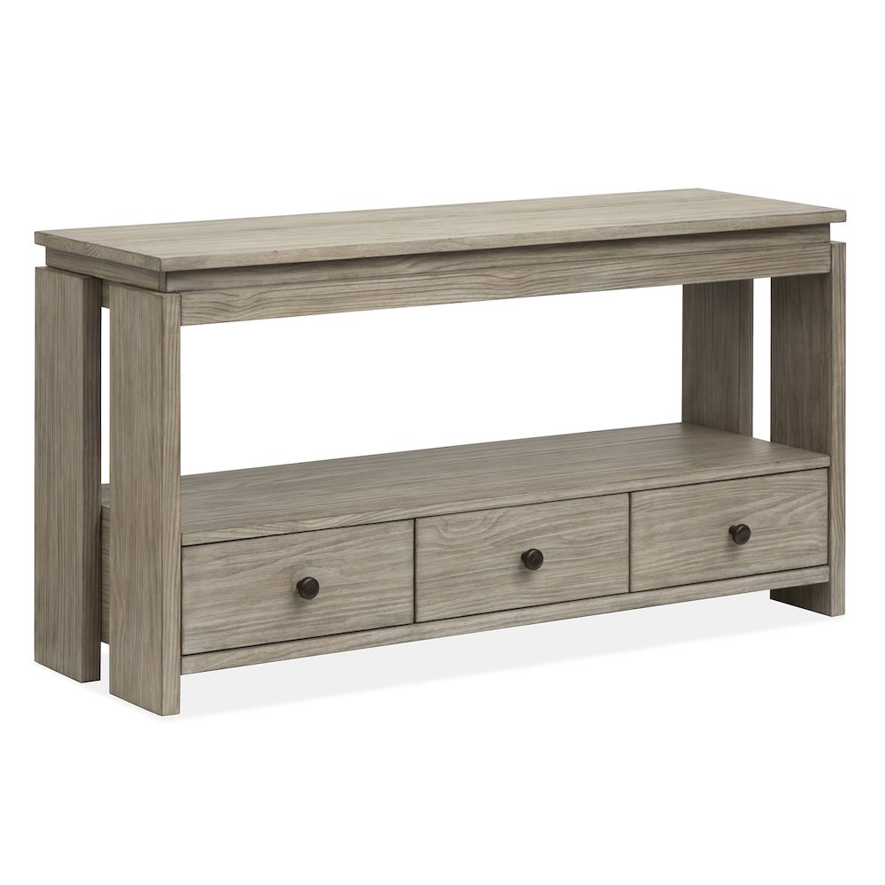 Conrad Stone Harbor Grey Rectangular Sofa Table. Picture 1