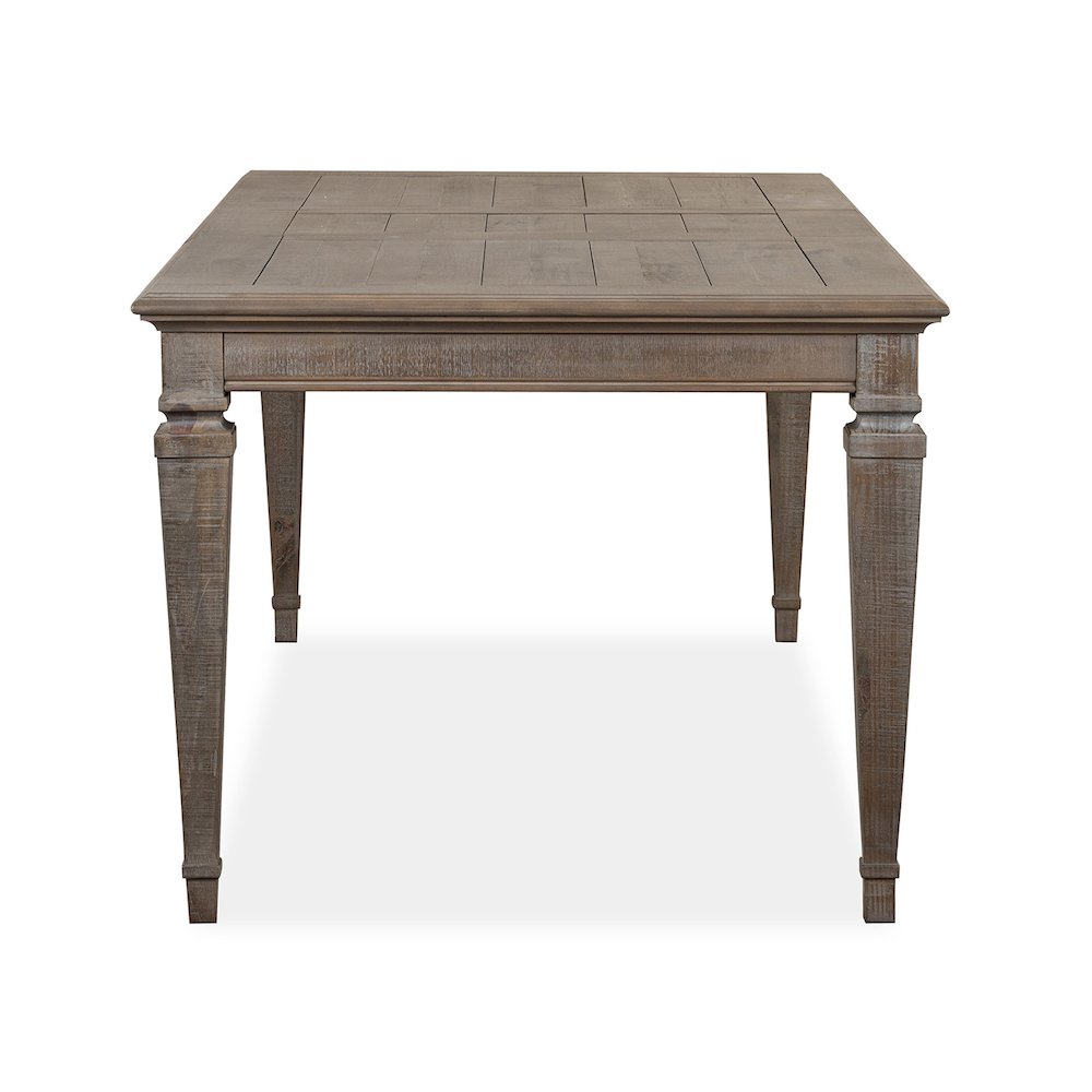 Lancaster Dovetail Grey Extendable Rectangular Dining Table. Picture 3