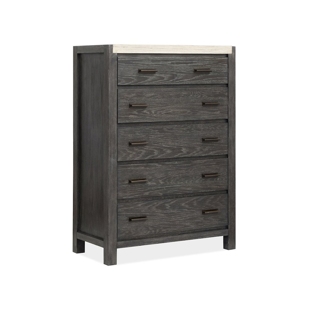 Plum Creek Ravenwood Black Drawer Chest. Picture 1